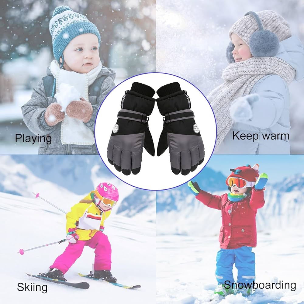子供用スキーウェアと手袋 KIDS/JUNIOR】子供用スキーウェア スノーグローブ 手袋 Snow